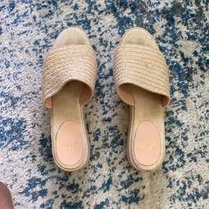 woven espadrille platform sandals